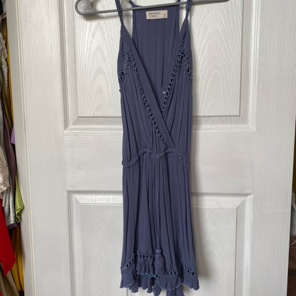 Dark blue shift dress